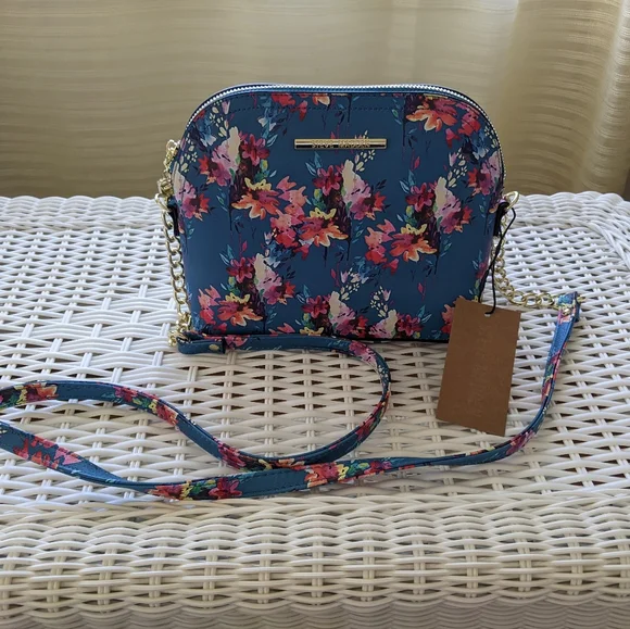 Steve Madden Teal BMaggie Print Dome Crossbody Bag - Picture 5 of 9